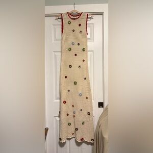 Callahan Knitwear Floral Knit Maxi Dress